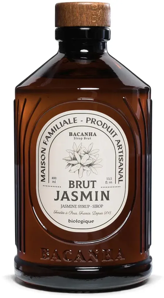 Bacanha Sirop Brut de Jasmin Bio 400ml – Bio-Jasmin-Sirup mit Bio-Rohrzucker