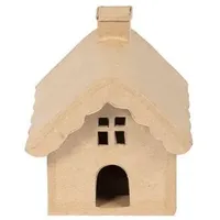 Décopatch Haus Pappmaché 11cm braun