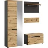 Home Affaire REHAT Garderoben-Set 160 x 0 x 0 grau