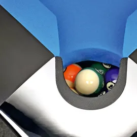 Winsport Poolbillardtisch "Club Master 8 ft.",schwarz / chrom,8 ft. / 256 x 144 cm