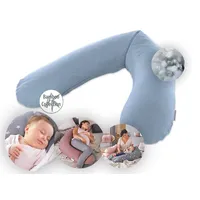 Theraline Stillkissen 190 cm Melange Blau/Grau