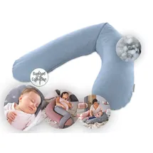 Theraline Stillkissen 190 cm Melange Blau/Grau