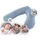 Theraline Stillkissen 190 cm Melange Blau/Grau