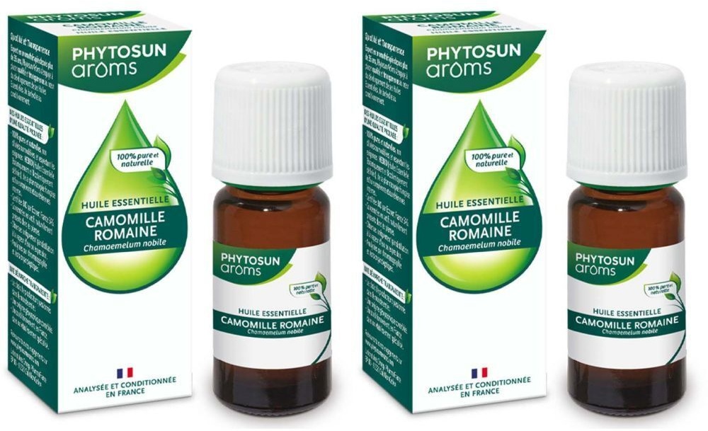 Phytosun Arôms Huile Essentielle Camomille Romaine 5ml 2x5 ml huile