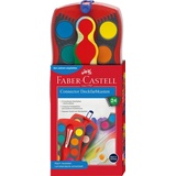 Faber-Castell Farbkasten Connector rot, 24er-Set (125031)