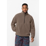 Jack Wolfskin Stehkragenpullover »BOCKENHEIM FLEECE«, Gr. M, chestnut, , 31625244-M