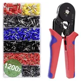 Quadrios 2005CA001 Aderendhülsen-Sortiment Teilisoliert Mehrfarbig