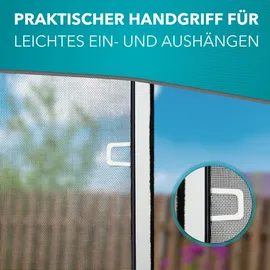 APANA Insektenschutz Fenster 120 x 140 cm anthrazit