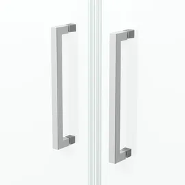 Marwell Aurlane Dusch-Schwingtür mit Pendeltür 80 x 200 cm Silber Beschichtet 6 mm