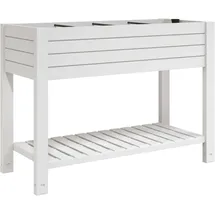 furnicato Hochbeet 110 x 45 x 79 cm Weiß