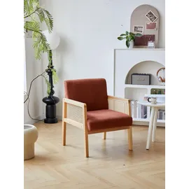 Möbel Kraft Sessel Borgo 60 x 76 x 64 cm Rot