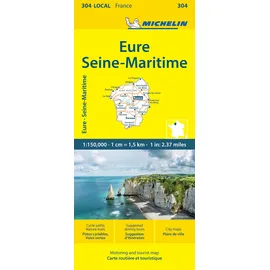 Gräfe und Unzer Michelin Normandie Ost: Straßen- und Tourismuskarte 1:150.000 (MICHELIN Localkarten)