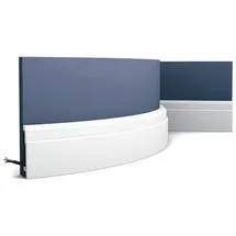 Orac SX155F Luxxus Flexible Fußleiste Stuckleiste Kabelschutz Boden-Leiste 2 Meter
