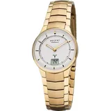 Regent Metall Damen Uhr FR-263 Analog-Digital Armbanduhr gold Funkuhr D2URFR263 - Goldfarben