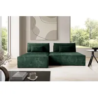 Furnisell Modular Cord Ecksofa Sofa "LUCCA", Grün - Grün