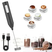 Elektrischer Milchaufschäumer, Handheld Milchschäumer Stab mit Doppelter Spirale für Kaffee – USB-C -Milchmixgerät