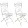 CLP Gartenstuhl Indra 40 x 50 x 92 cm antik-weiß 2 St.