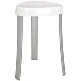 Wenko Badhocker Corrente Duschhocker Aluminium/Kunststoff weiß