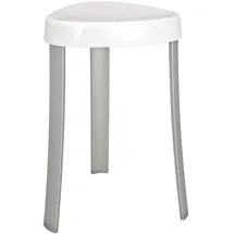 Wenko Badhocker Corrente Duschhocker Aluminium/Kunststoff weiß