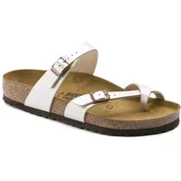 Birkenstock Mayari Damen Beige Leder Folien Sandalen Schuhe Neu EU 37 - 37.5 EU