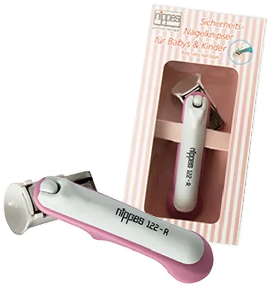 Nippes Sicherheits-Nagelknipser für Babys & Kinder Rosa
