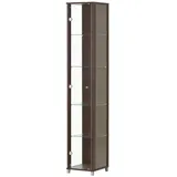 Höffner Vitrine 1-türig ¦ holzfarben ¦ Maße (cm): B: 32 H: 172 T: 33.0