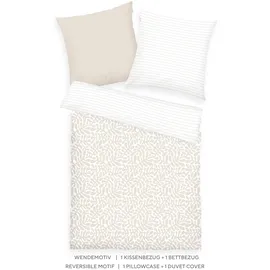 Tom Tailor ORGANIC LEAVES Beige 155 x 220 cm + 80 x 80 cm