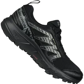 Salomon Wander Gore-Tex Herren Trail Running Wasserdichte Schuhe, Outdoor-bereit, Komfort durch Dämpfung, Sicherer Fußhalt, Black, 45 1/3