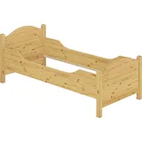 Erst-Holz, Bett, Seniorenbett extra hoch 120x200 Massivholz Einzelbett mit Matratze und Rost 60.40-12 M (120 x 200 cm)