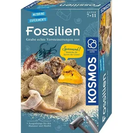 Kosmos 657918 - Fossilien, Ausgrabungs-Set, Experimentierkasten, Mitbring-Experimente