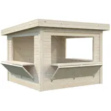 Palmako Marktstand Lenna Set 306 Transparent Tauchgrundiert 300 cm x 300 cm FSC®
