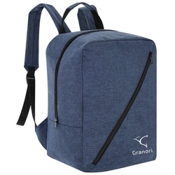 Granori Reiserucksack 40x30x20 cm Handgepäck 24l mit Außenfach – leicht & max. Stauraum blau