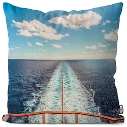 Kissenbezug, VOID (1 Stück), Deko-Kissen Urlaub Kreuzfahrt Meer Kreuzfahrtschiff Reisen Schiff Boot Luxusliner Sommer Ozean Traumschiff buchen Hafen Aida Tui Ltur Carnival bunt 60 cm x 60 cm