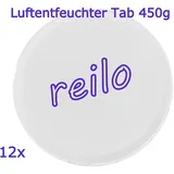 12x 450g reilo Luftentfeuchter TAB für Raumentfeuchter Nachfüllpack