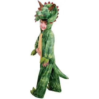 CHAKS Kostüm Triceratops Dinosaurier für Kinder grün 140 | 140