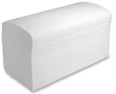 zetForm® Falthandtücher, hochweiß, W-Falz, 2-lagig, 22 x 32 cm 15542-01 , 1 Karton = 20 Packungen à 120 Tücher