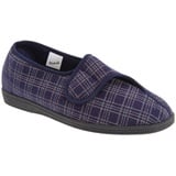 Sleepers Herren Julian II Hausschuhe/Pantoffeln mit Klettverschluss, Weite Passform (47 EU) (Marineblau) - 47 EU