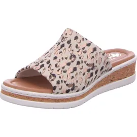 Rieker Pantolette beige-kombiniert in Gr. 43 EU