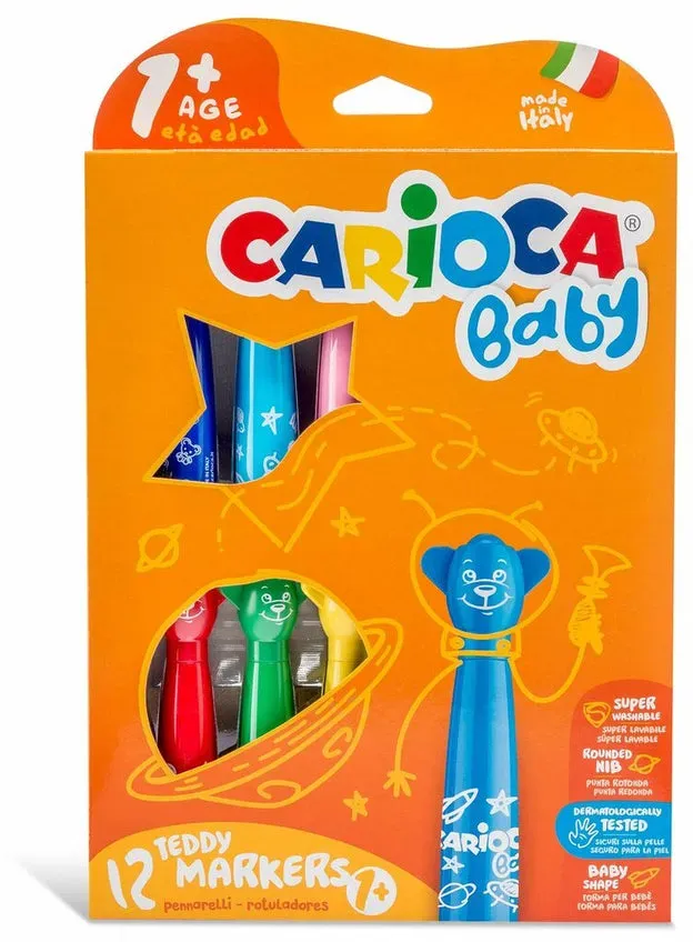 Marker-Set Carioca Teddy Marker 1+ Bunt 12 Stücke