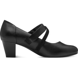 Jana Damen Pumps mit Glitzerdetails Vegan, Schwarz (Black), 38 EU