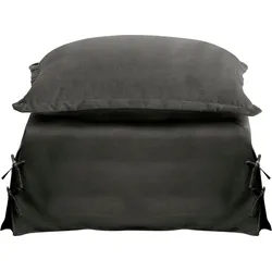 Polsterhocker HOME AFFAIRE "Luise", grau, B:65cm H:48cm T:64cm, Hocker, in 2 Bezugsqualitäten