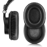 XBERSTAR Ohrpolster für Audio-Technica ATH-M50X M30X M40X Kopfhörer, Ersatz-Ohrpolster, Ohrpolster, Ersatzohrpolster, Schwarz