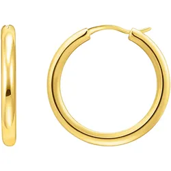 Paar Creolen THOMAS SABO "Schmuck Silber 925 Ohrringe Chunky-Design, CR745", gold (gelbgoldfarben), Ohrringe, Damen, Silber 925 (Sterlingsilber)
