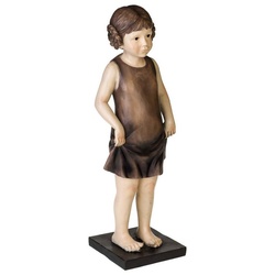 Aubaho Dekofigur XXL Skulptur Mädchen Figur Kind Puppe Statue Antik-Stil – 61cm