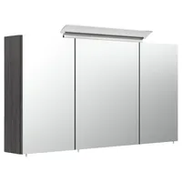 Magnolia home Spiegelschrank 120cm inkl. Design LED-Lampe und Glasböden