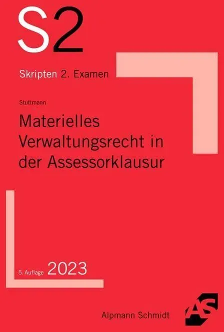 Materielles Verwaltungsrecht In Der Assessorklausur - Martin Stuttmann  Kartoniert (TB)