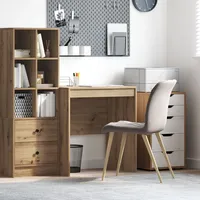 VidaXL Schreibtisch Gehobelte Eiche Holzwerkstoff 70 x 50 x