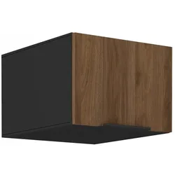 Aufsatzschrank Hochschrank 50 cm Küche MONZA Okapi Nußbaum Küchenzeile