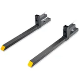 Vevor 2x Palettengabeln Anklemmbar 1090x70x230mm Gabelträger 907kg Tragfähigkeit Gabelzinken 109cm Gesamtlänge mit 76,2cm-Gabelblatt Gabelstapler Gabelstaplerzinken Frontlader Palettenrahmen