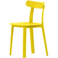 Vitra - All Plastic Chair, butterblume, Filzgleiter